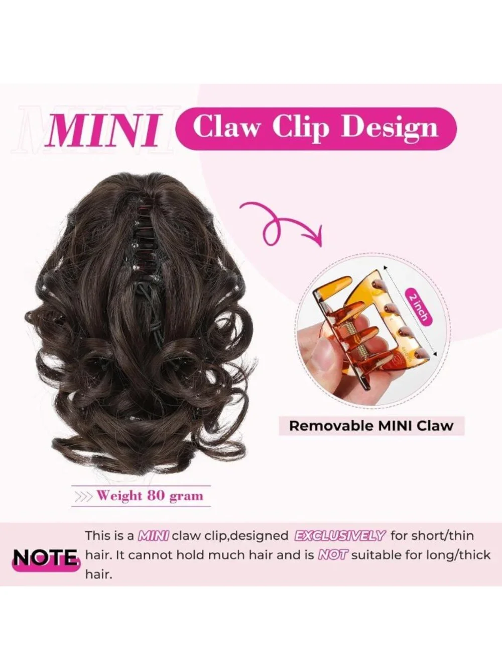 Short Curly Wavy Ponytail Extension - 9